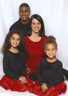 Michael Stephanie and their two daughters