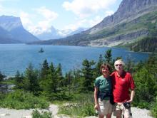 Joanne and Bob Antibus at Glacier National Park