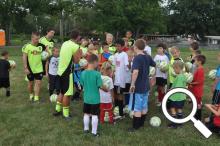 Scene from last summers' British Soccer Camp at BFR