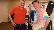 Russ Wekler "The Drum Guy" on the right