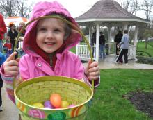 Scene from last year's egg hunt