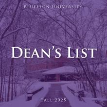 Local students on Bluffton U Fall 2025 Dean's List | Bluffton Icon
